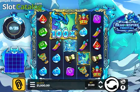 Οθόνη2. Dragonspire Frostfall Κουλοχέρης