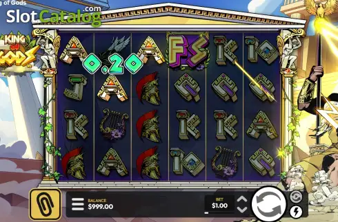 Οθόνη3. King of Gods (Paperclip Gaming) Κουλοχέρης 