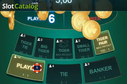 Οθόνη3. Virtual Tiger Baccarat Κουλοχέρης