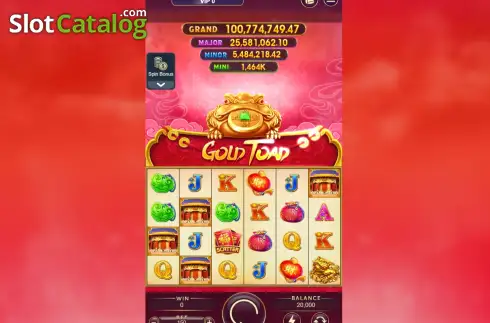 Οθόνη2. Gold Toad Κουλοχέρης 