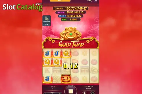 Οθόνη3. Gold Toad Κουλοχέρης 