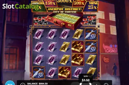 Οθόνη3. Jackpot District: City of Fortune Κουλοχέρης