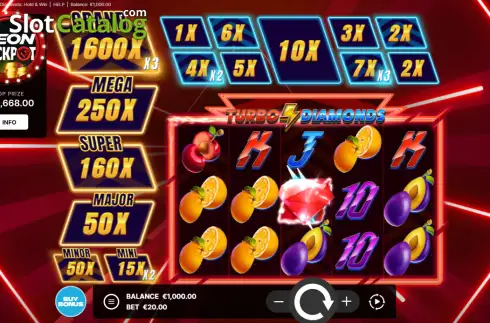 Οθόνη2. Turbo Diamonds Κουλοχέρης