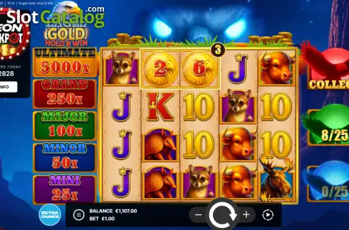 Οθόνη2. Eagle Gold: Hold & Win Κουλοχέρης