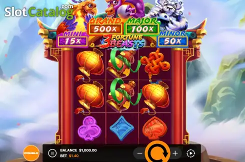 Οθόνη2. 3 Fortune Beasts Κουλοχέρης