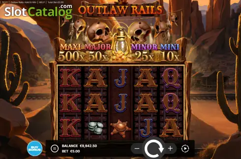 Οθόνη2. Outlaw Rails: Hold & Win Κουλοχέρης
