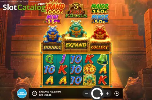 Οθόνη2. 3 Fire Frogs: Hold & Win Κουλοχέρης