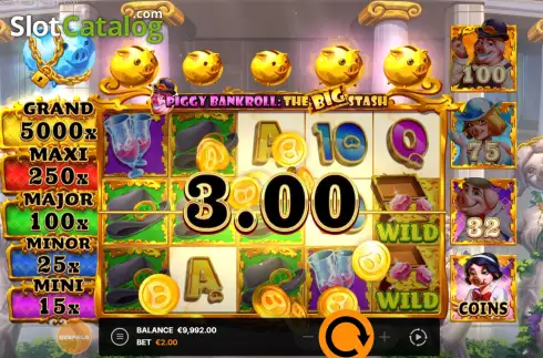 Οθόνη3. Piggy Bankroll: The Big Stash Κουλοχέρης