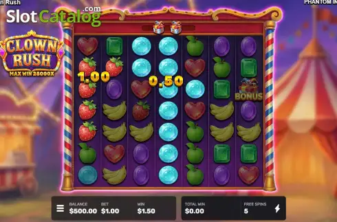 Οθόνη3. Clown Rush Κουλοχέρης