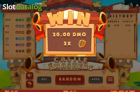 Οθόνη3. Castle Smashers Κουλοχέρης