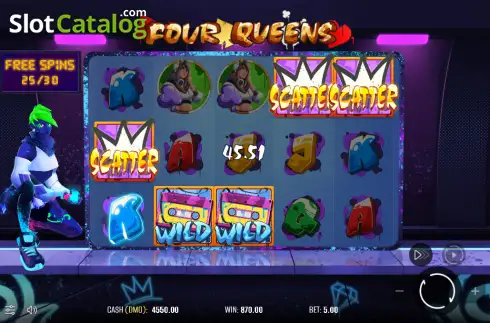 Οθόνη2. Four Queens Κουλοχέρης 