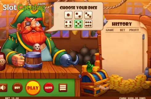 Οθόνη2. Pirate Dice (Pixmove Games) Κουλοχέρης
