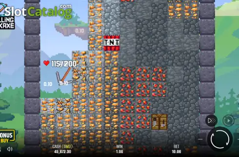 Οθόνη3. Falling Pickaxe Κουλοχέρης 