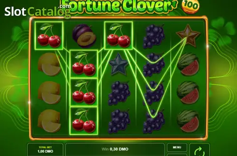 Οθόνη3. Fortune Clover 100 Κουλοχέρης 
