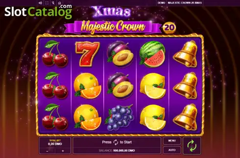 Οθόνη2. Majestic Crown 20 Xmas Κουλοχέρης