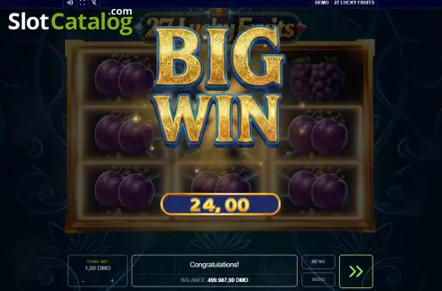 Οθόνη3. 27 Lucky Fruits Κουλοχέρης