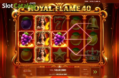 Οθόνη3. Royal Flame 40 Κουλοχέρης