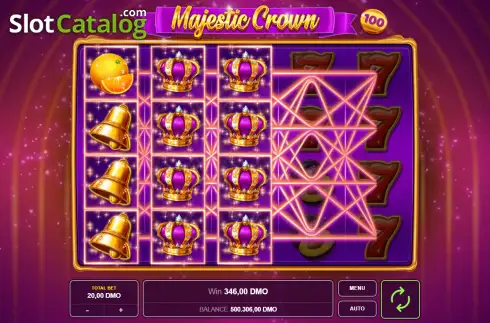 Οθόνη3. Majestic Crown 100 Κουλοχέρης