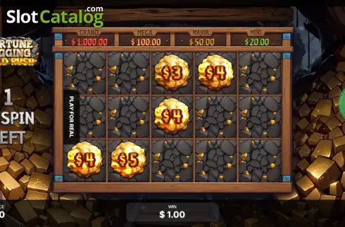Οθόνη3. Fortune Digging: Gold Rush Κουλοχέρης 