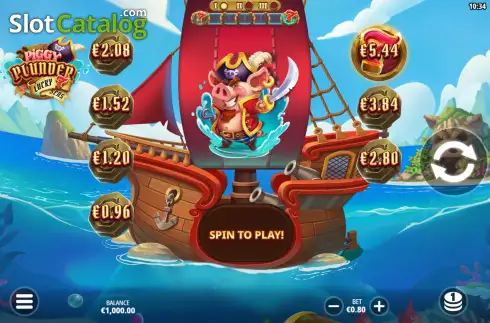Οθόνη2. Piggy Plunder Lucky 7 Seas Κουλοχέρης