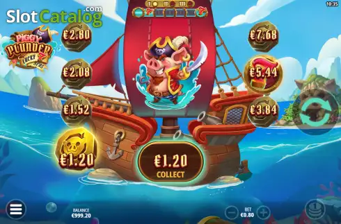 Οθόνη3. Piggy Plunder Lucky 7 Seas Κουλοχέρης