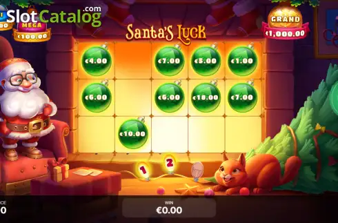 Οθόνη3. Santa's Luck Κουλοχέρης 