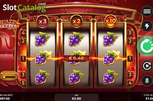 Οθόνη3. Blazin' Fruit Fortune Κουλοχέρης