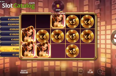 Οθόνη3. Golden Eve: Hold n' Roll Κουλοχέρης