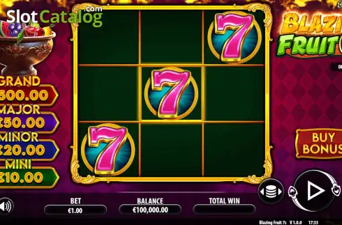 Οθόνη2. Blazing Fruit 7s Κουλοχέρης 