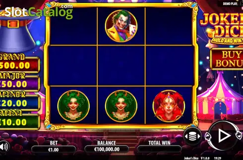 Οθόνη2. Joker's Dice Κουλοχέρης
