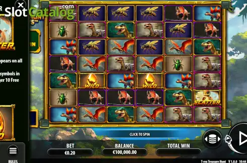 Οθόνη5. T-Rex Treasure Hunt Κουλοχέρης