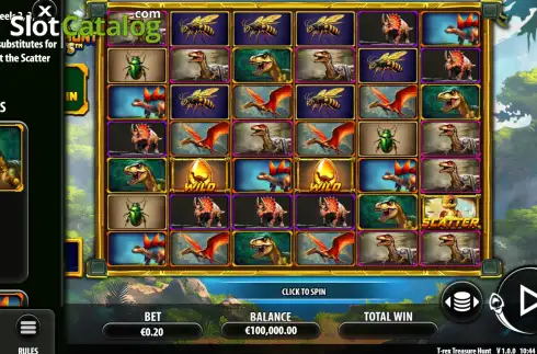 Οθόνη6. T-Rex Treasure Hunt Κουλοχέρης