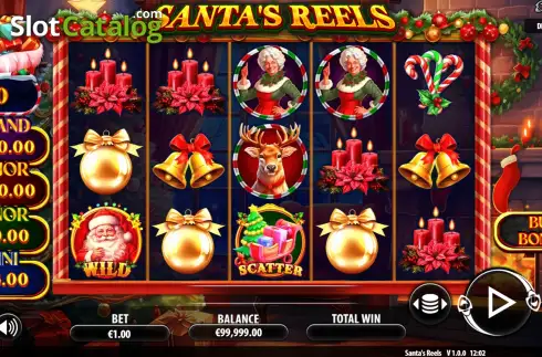 Οθόνη2. Santa's Reels (Playzia) Κουλοχέρης 