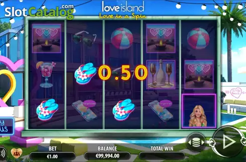 Οθόνη5. Love Island - Love in a Spin Κουλοχέρης
