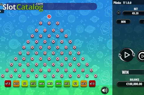 Οθόνη2. Playzia Plinko Κουλοχέρης
