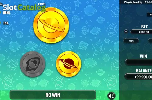 Οθόνη2. Playzia Coin Flip Κουλοχέρης