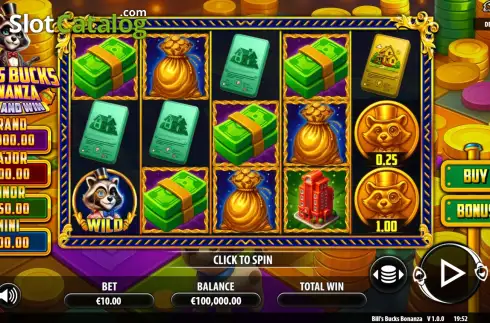 Οθόνη2. Bill's Bucks Bonanza Κουλοχέρης 