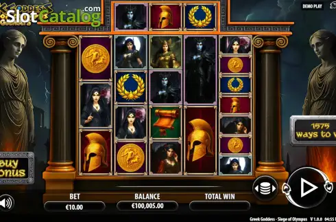 Οθόνη2. Greek Goddess: Siege of Olympus Megaways Κουλοχέρης