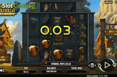 Οθόνη3. Raiders of Valhalla Megaways Κουλοχέρης 