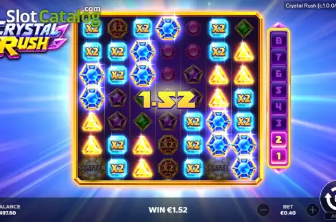 Οθόνη3. Crystal Rush Κουλοχέρης