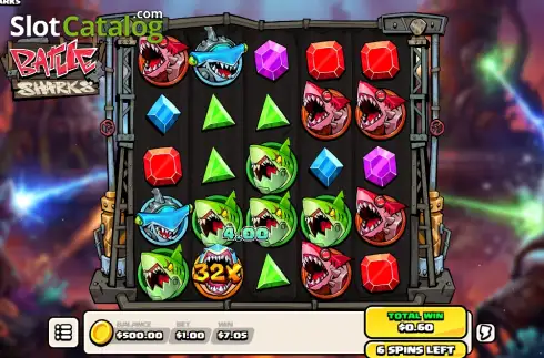 Οθόνη3. Battle Sharks Κουλοχέρης