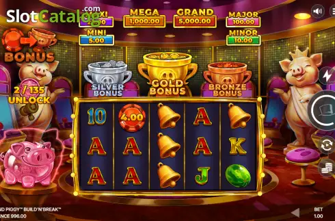 Οθόνη2. Grand Piggy Build 'N' Break Κουλοχέρης