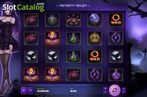 Οθόνη2. Infinity Night Κουλοχέρης