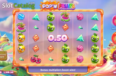 Οθόνη3. Pop’n Fruits Κουλοχέρης