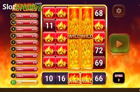 Οθόνη3. Blazing Hot Lines Κουλοχέρης 