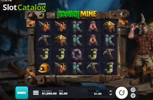 Οθόνη2. Zombie Mine Κουλοχέρης