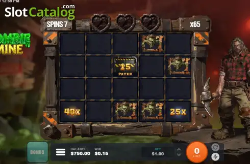 Οθόνη3. Zombie Mine Κουλοχέρης