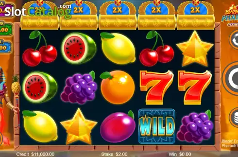Οθόνη2. Blazin' Fruit Pharaoh FlameLink Κουλοχέρης