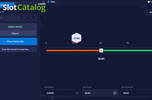Οθόνη2. Dice (Rainbet Originals) Κουλοχέρης