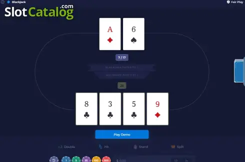 Οθόνη2. Blackjack (Rainbet Originals) Κουλοχέρης 
